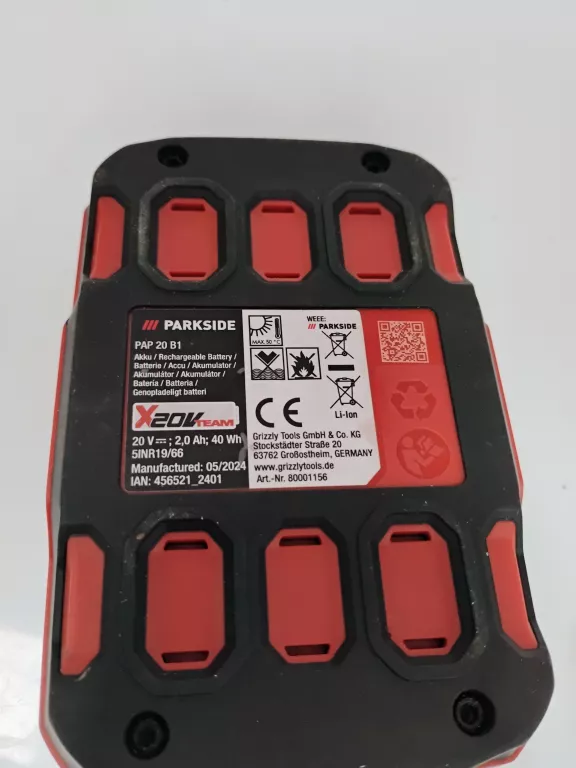 akumulator-parkside-20v-2ah-ean-gtin-05901801520474