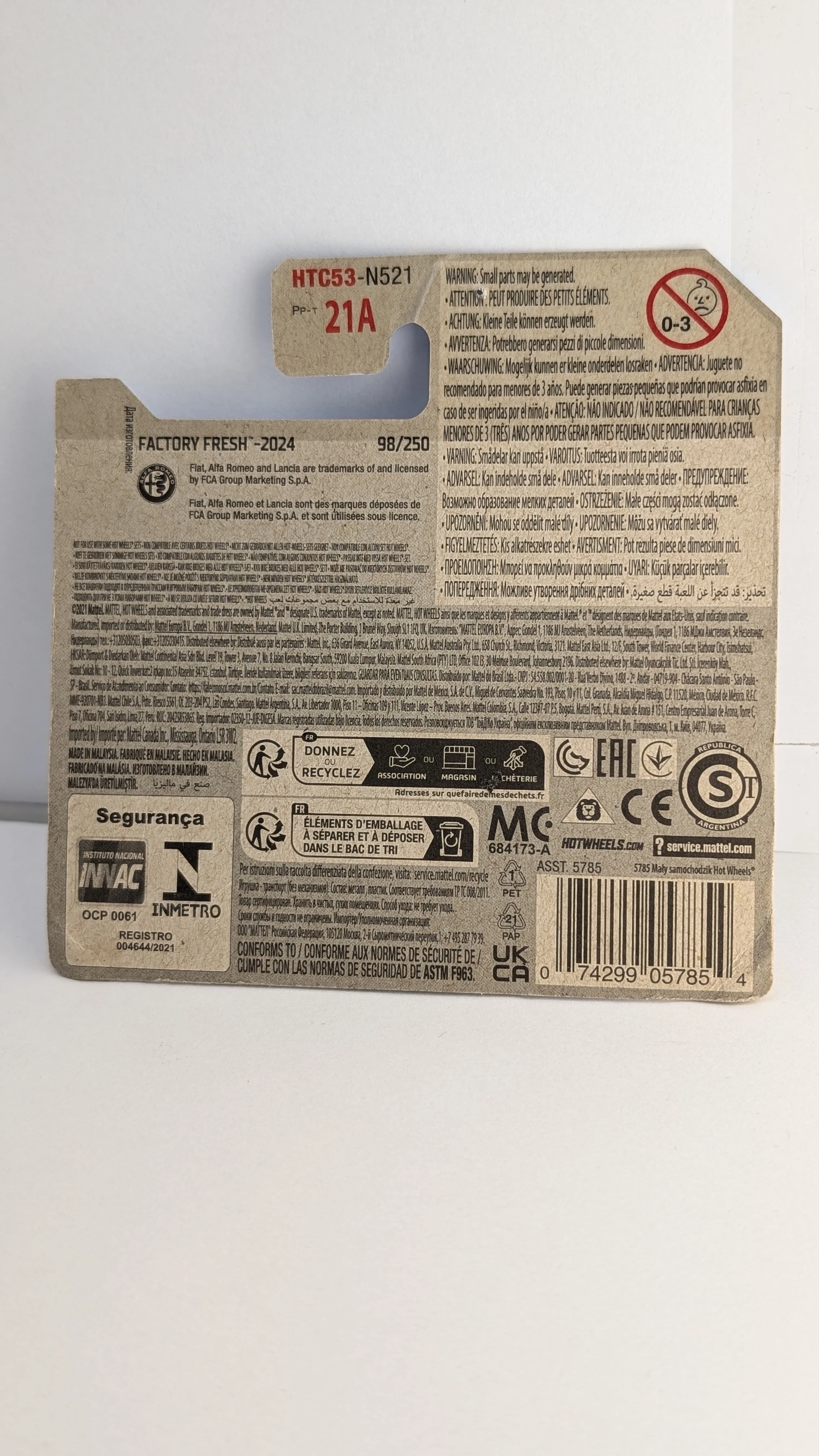 hot-wheels-alfa-romeo-98250-ean-gtin-5906168307454