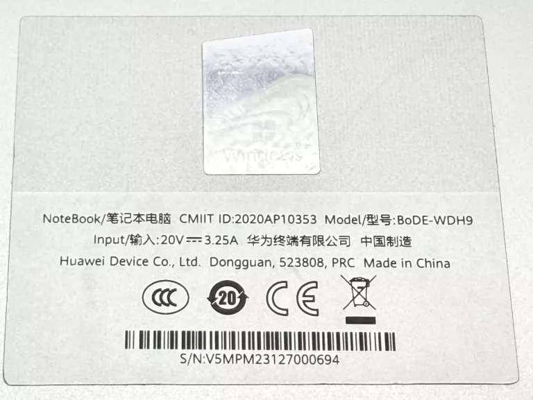 laptop-huawei-matebook-d15-i5-11gen-8gb-ram-512gb-ssd-ean-gtin-6941487286713