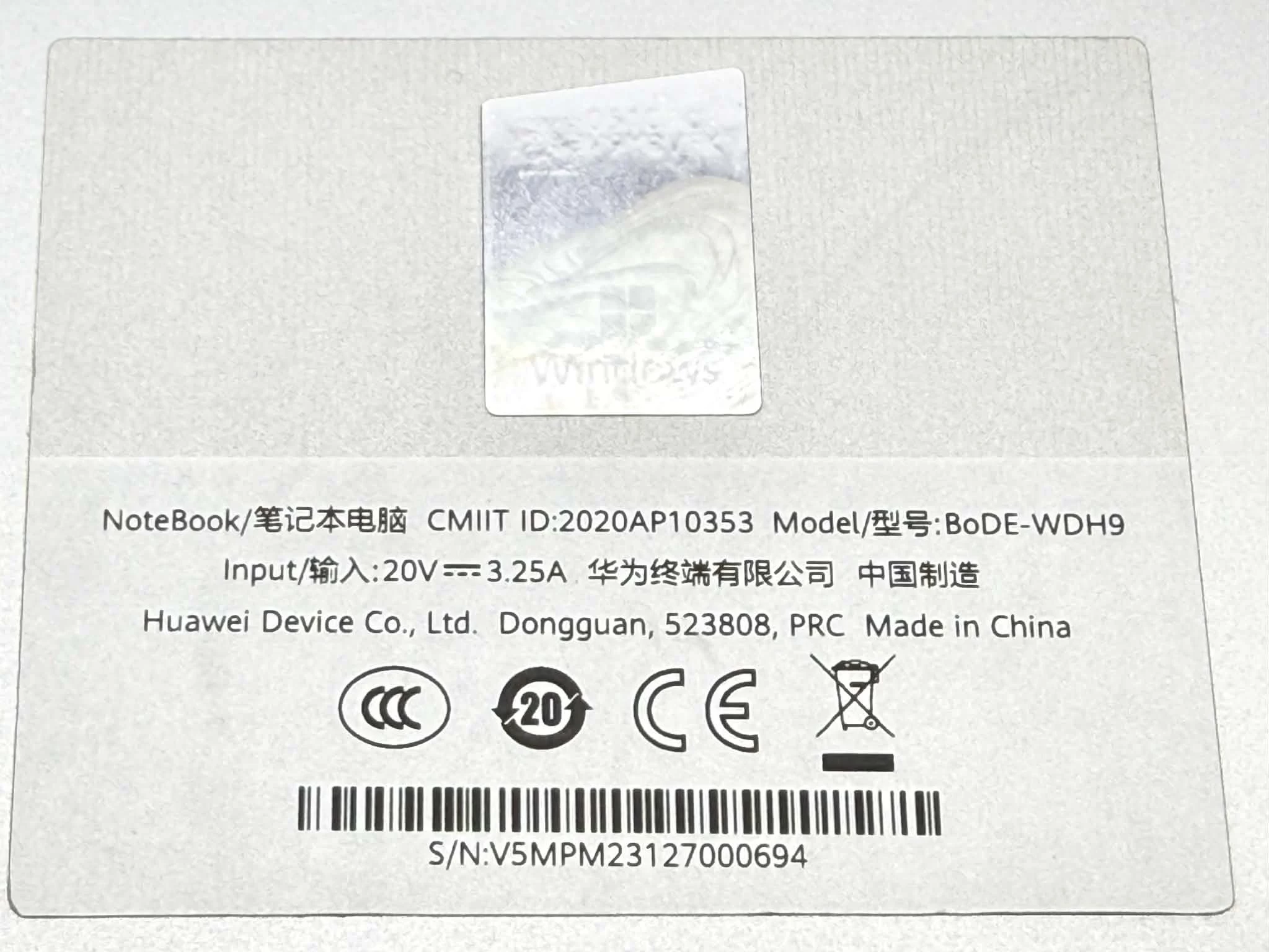 laptop-huawei-matebook-d15-i5-11gen-8gb-ram-512gb-ssd-ean-gtin-6941487286713