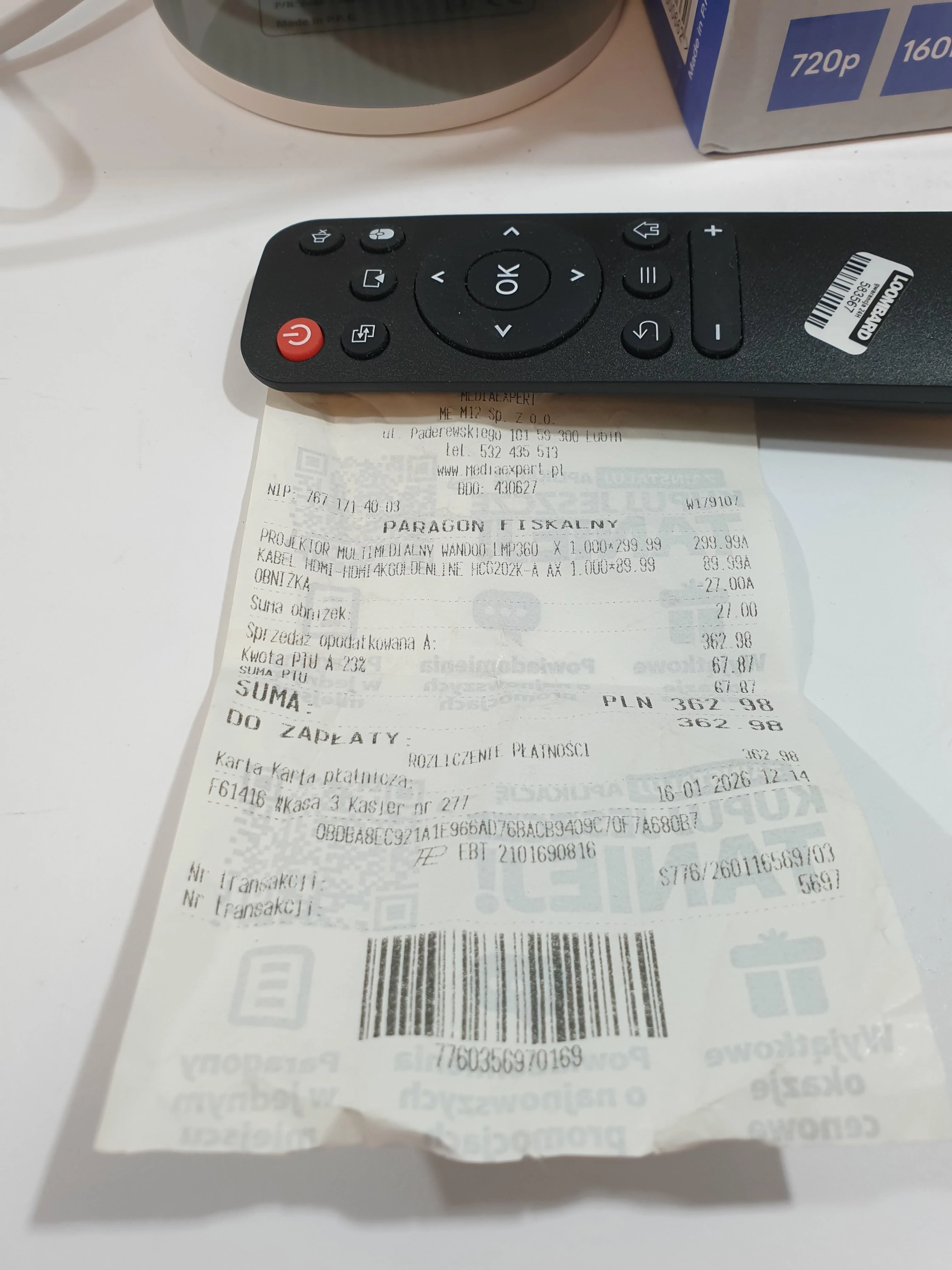 projektor-wandoo-lmp360-ean-gtin-5906809900662