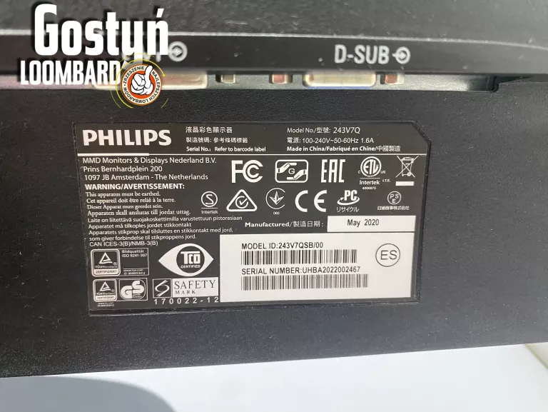 monitor-philips-v-line-243v7q-okablowanie-kod-producenta-243v7qsb00