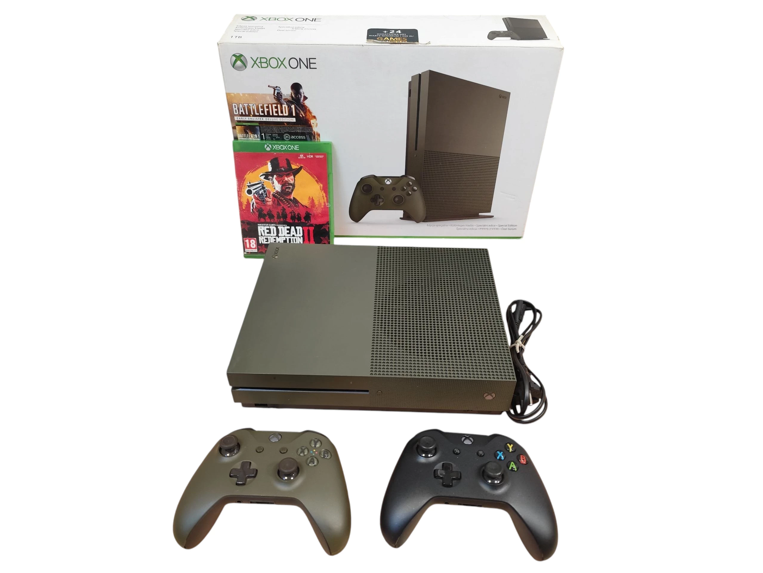 konsola-xbox-one-s-military-1tb-zielony-2-pady-gra-gajowicka-96-wroclaw