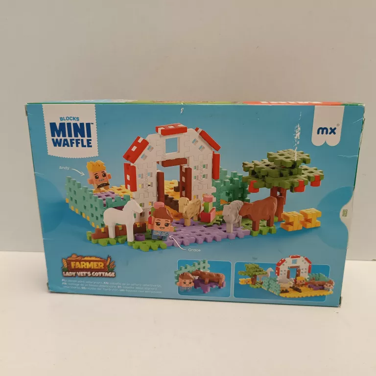 klocki-konstrukcyjne-wafle-farmer-weterynarz-zestaw-marioinex-907580-stan-11323-2