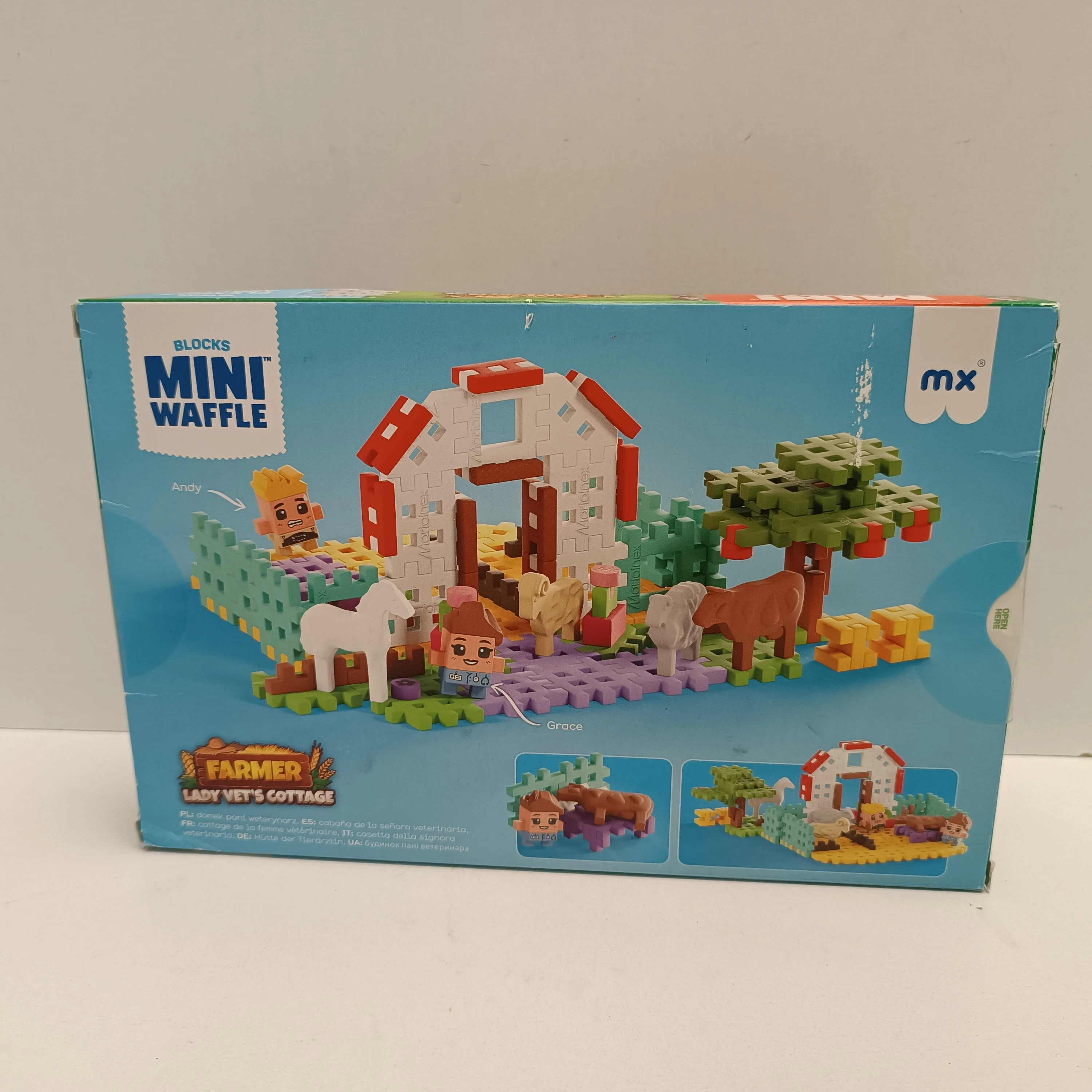 klocki-konstrukcyjne-wafle-farmer-weterynarz-zestaw-marioinex-907580-stan-11323-2