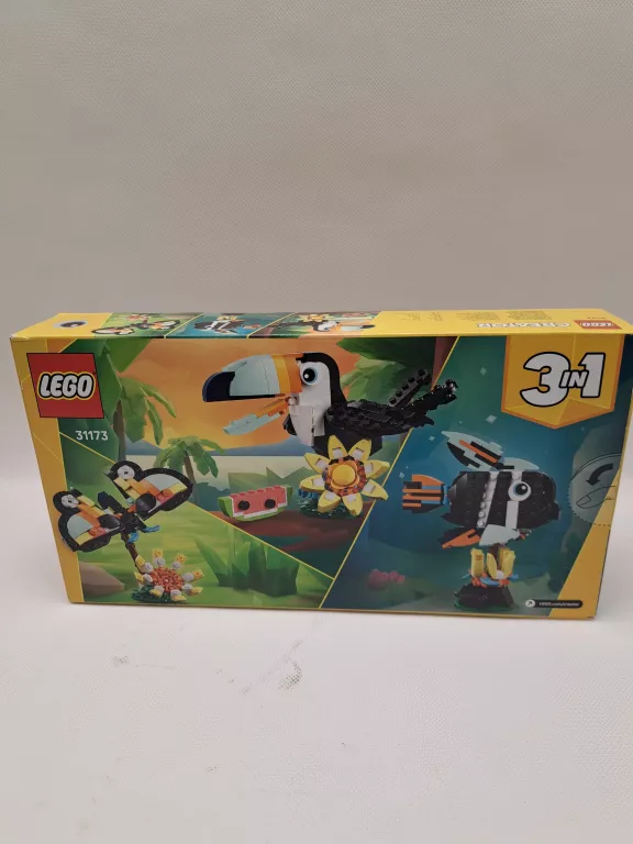 lego-creator-3-w-1-dzikie-zwierzeta-tropikalny-tukan-31173-stan-11323-2