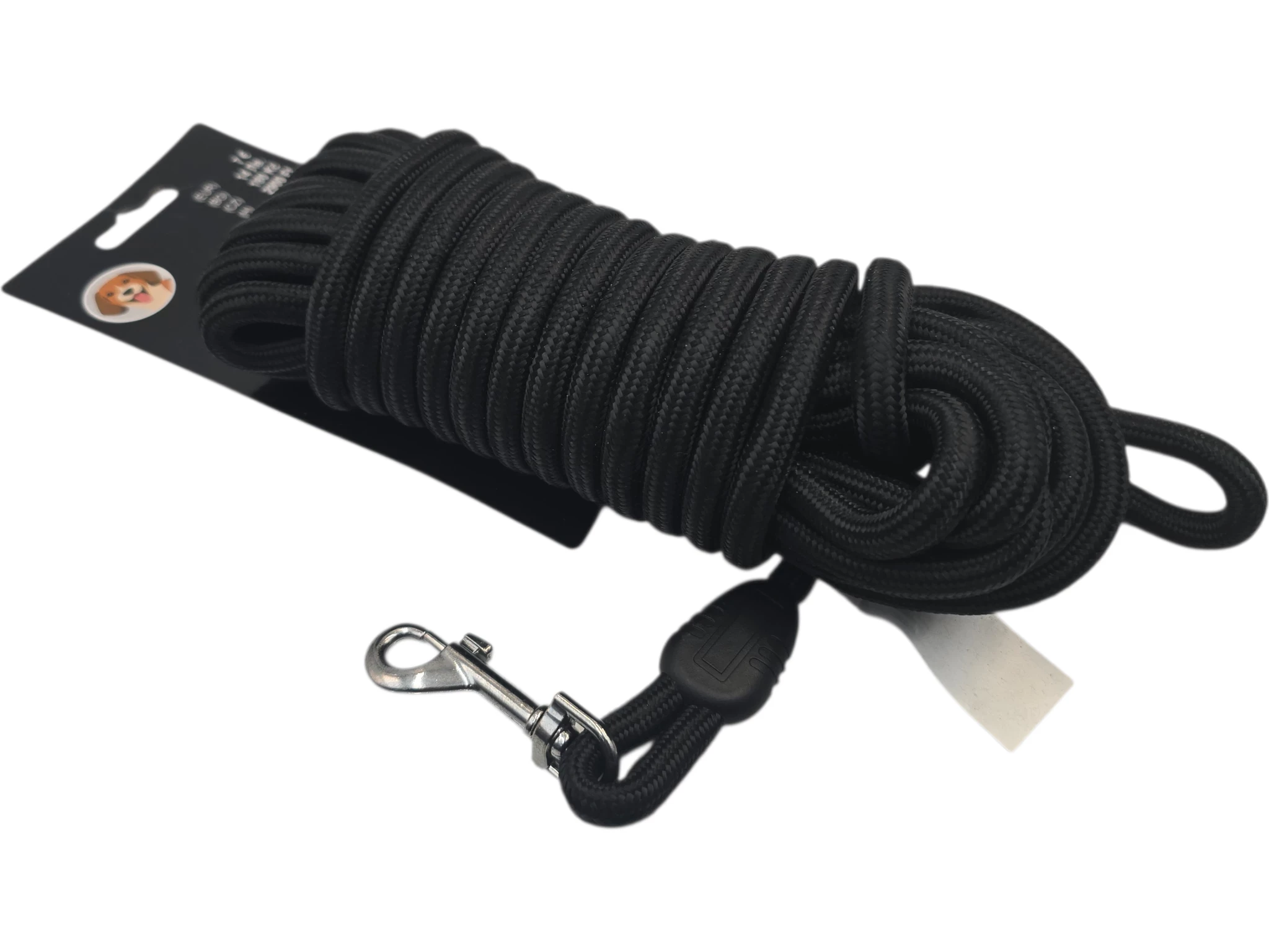 smycz-dla-psa-czarna-dlugosc-10-metrow-karabinczyk-ean-gtin-5906630352135