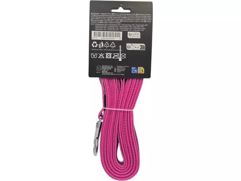 smycz-tasma-dla-psa-rozowa-dlugosc-5-metrow-karabinczyk-ean-gtin-5905123528101