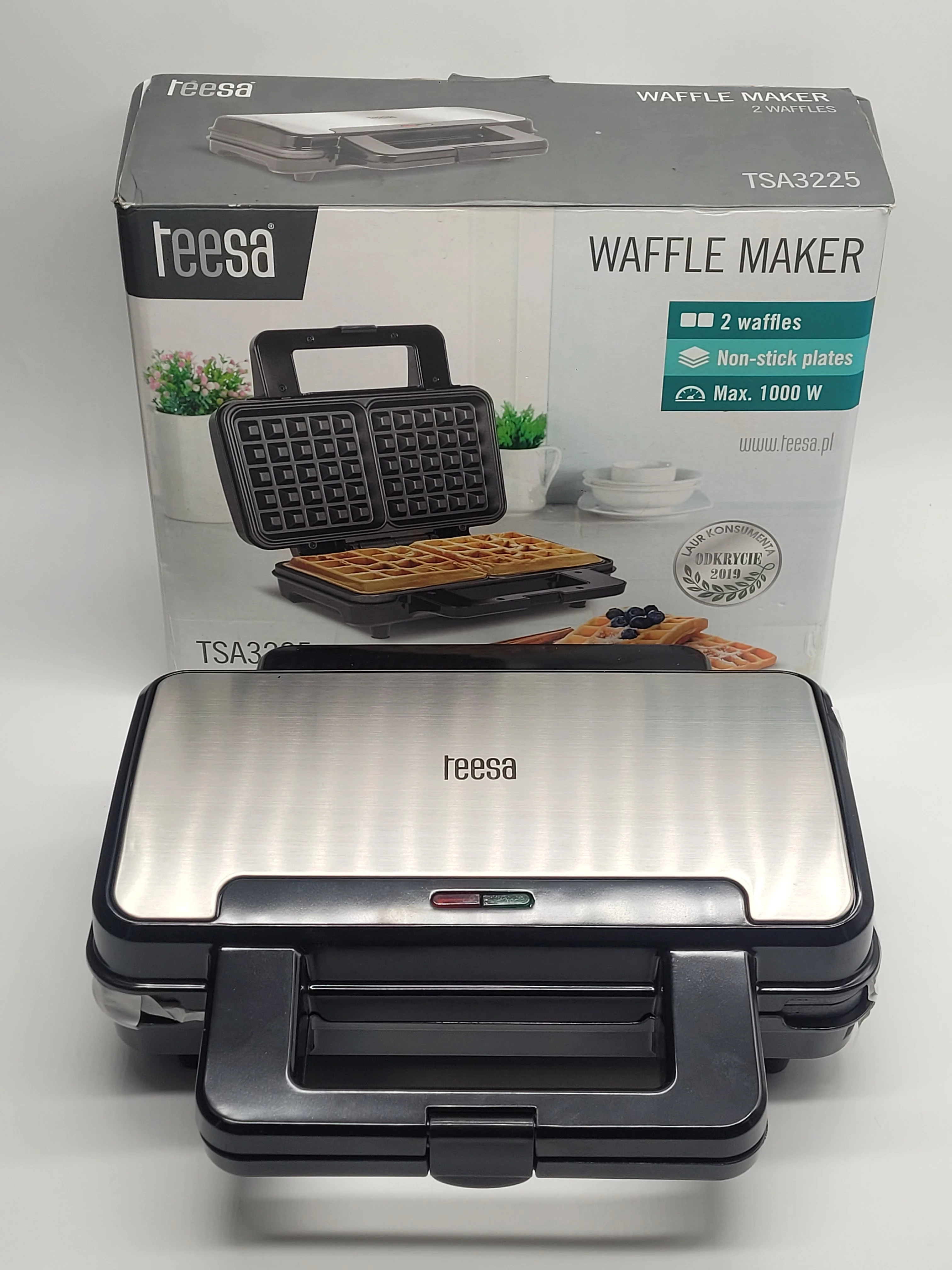 gofrownica-2-gofry-kwadraty-1000w-teesa-tsa3225-jak-nowa-ean-gtin-5901890035965