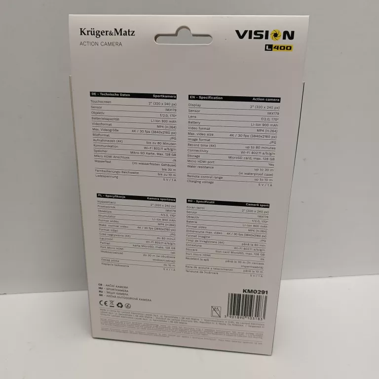 kamera-sportowa-4k-kamerka-krugermatz-vision-l400-akcesoria-pilot-zestaw-ean-gtin-5901890103183