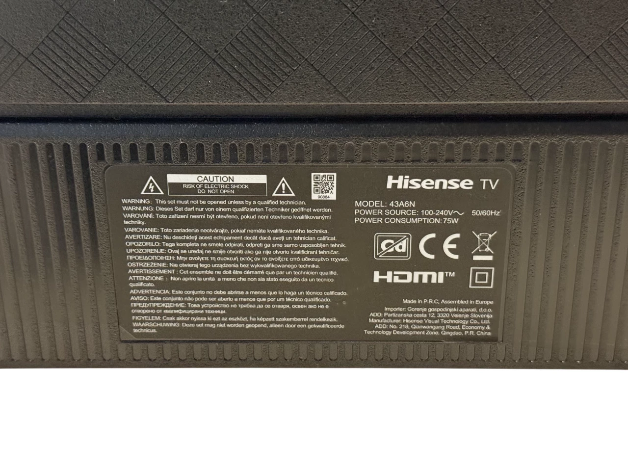 telewizor-hisense-43a6n-43-led-4k-60hz-dvb-t2-opis-ean-gtin-6942351406121