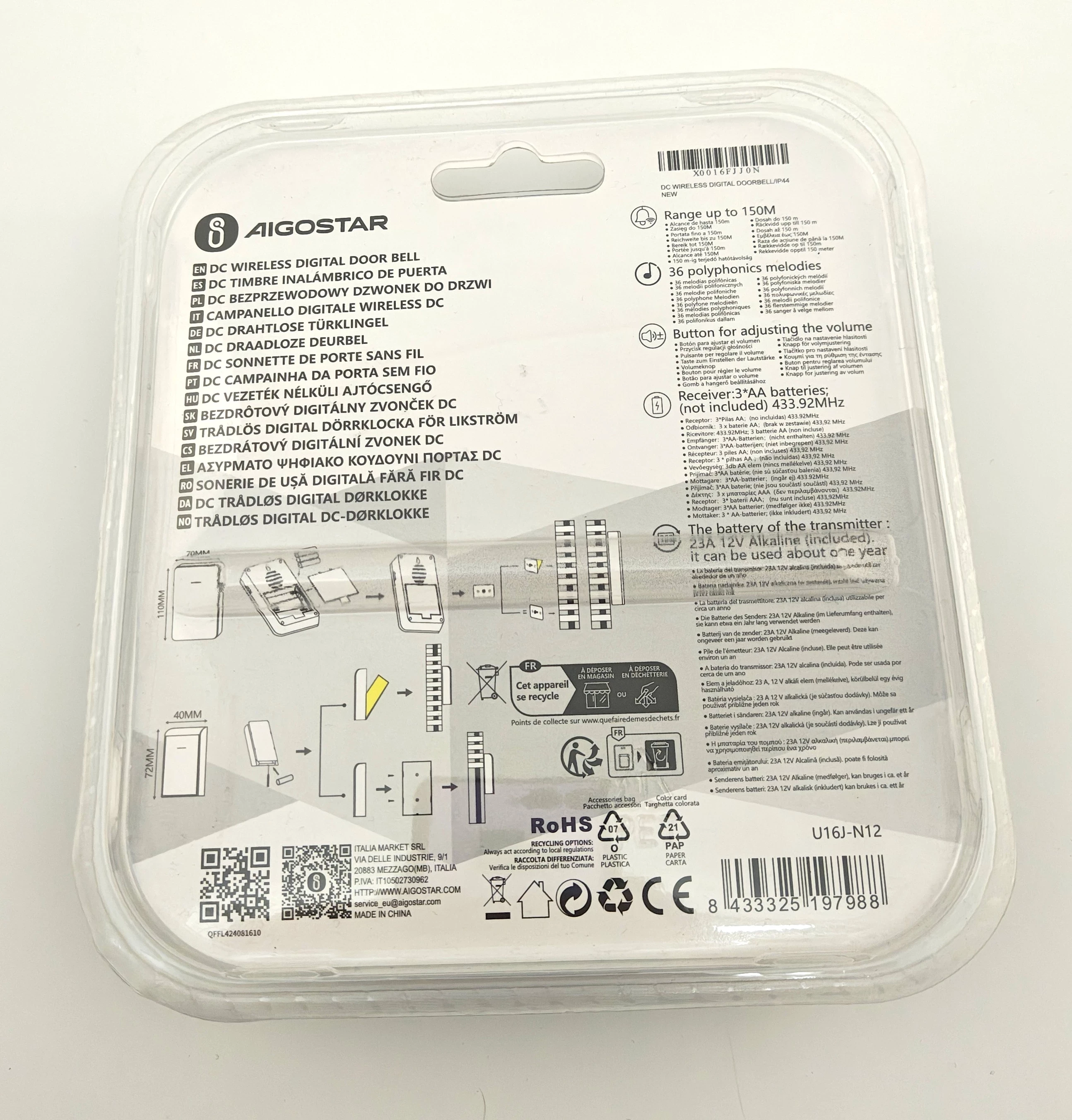 dzwonek-bezprzewodowy-do-drzwi-wodoodporny-aigostar-ip44-dc-150-m-12-v-ean-gtin-8433325197988