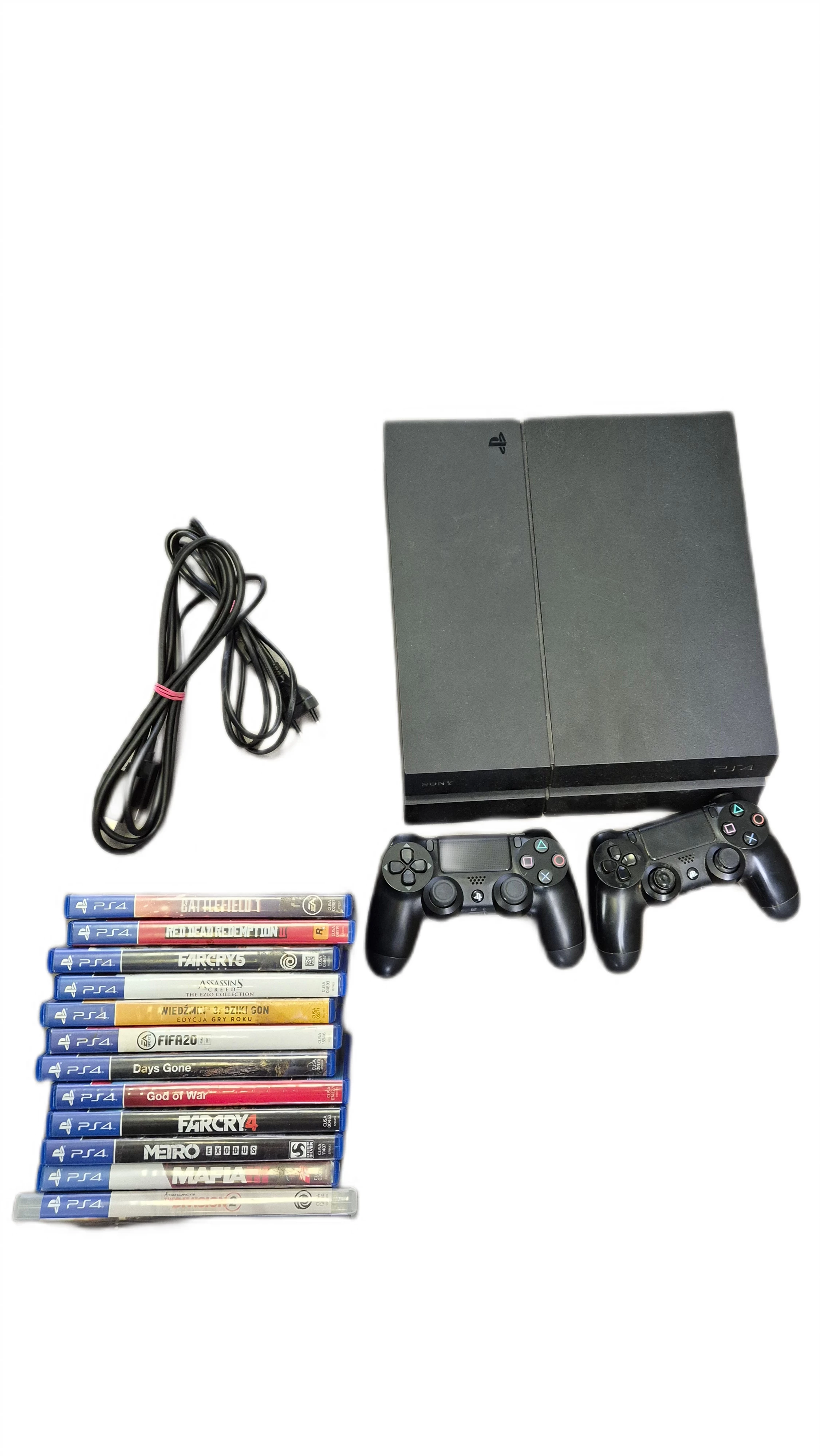 konsola-sony-ps4-500-gb-cuh-1216a-z-napedem-2-pady-12-gier-ps4-kable-traugutta-85-wroclaw