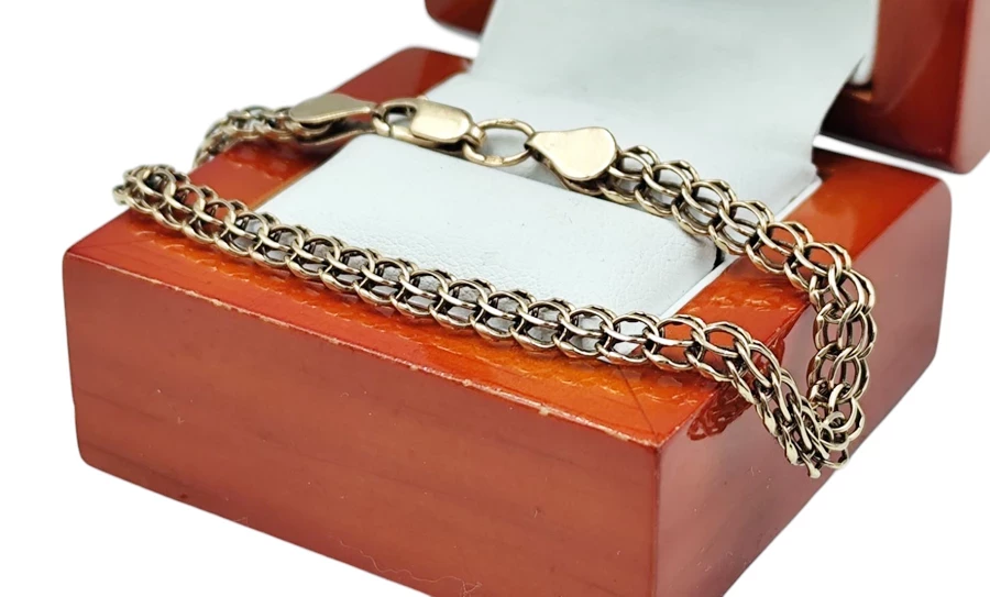 zlota-bransoletka-splot-galibardi-585-660g-18cm-stan-11323-2