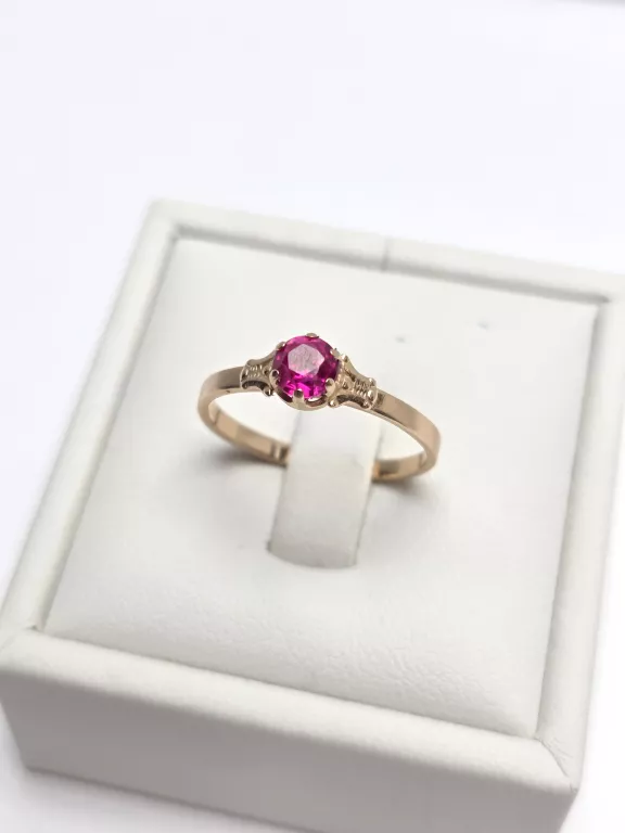 zloty-pierscionek-z-rozowym-oczkiem-zloto-rosyjskie-585p-19r186g-rozmiarsrednica-wew-mm-372-19