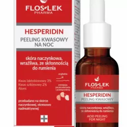 FLOS-LEK HESPERIDIN PEELING KWASOWY NA NOC DO SKÓRY NACZYNKOWEJ 30ML 02/26