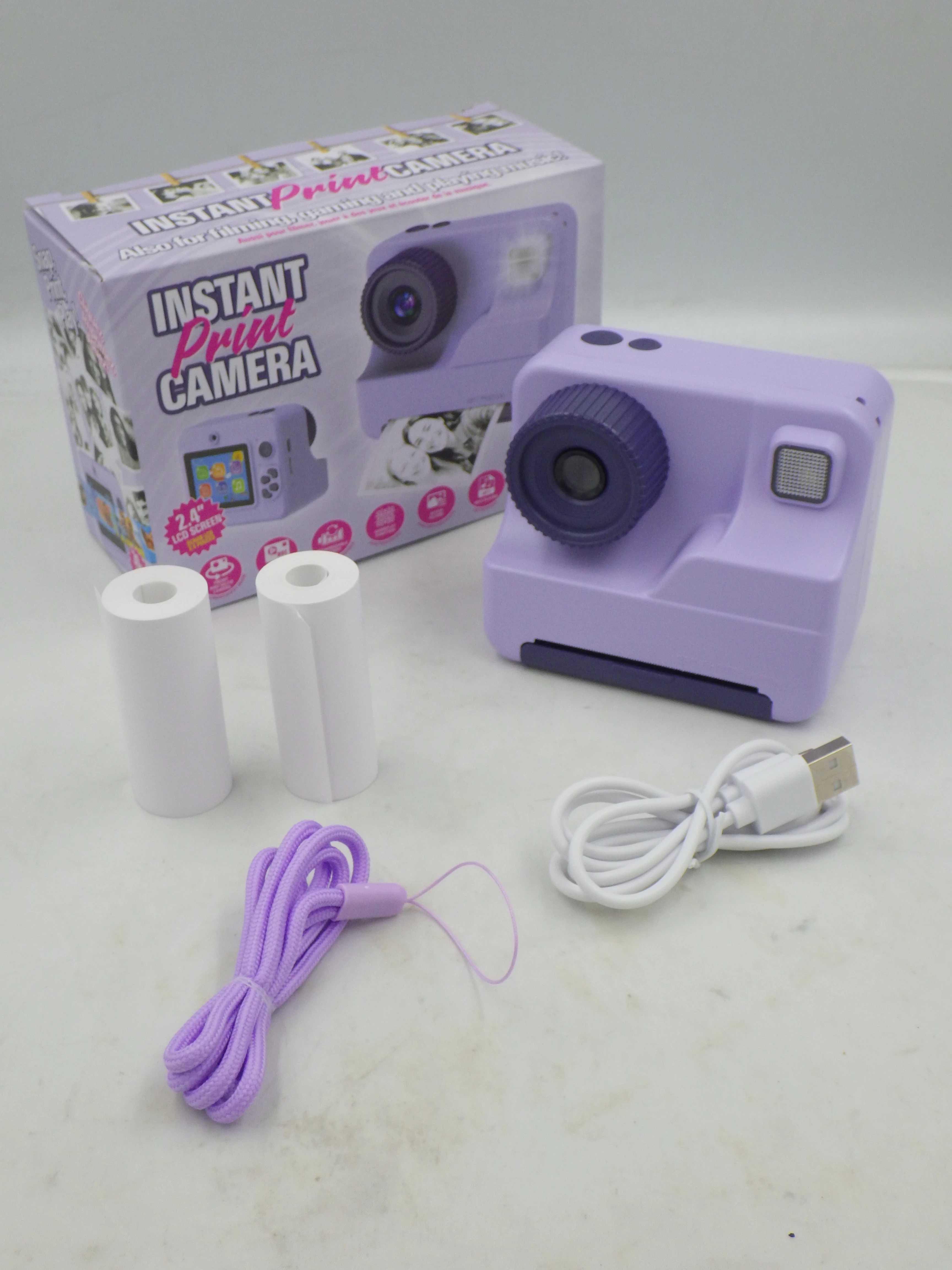 aparat-natychmiastowy-z-drukarka-dla-dzieci-cyfrowy-2x-rolek-zestaw-fiolet-dabrowszczakow-26-swarzedz