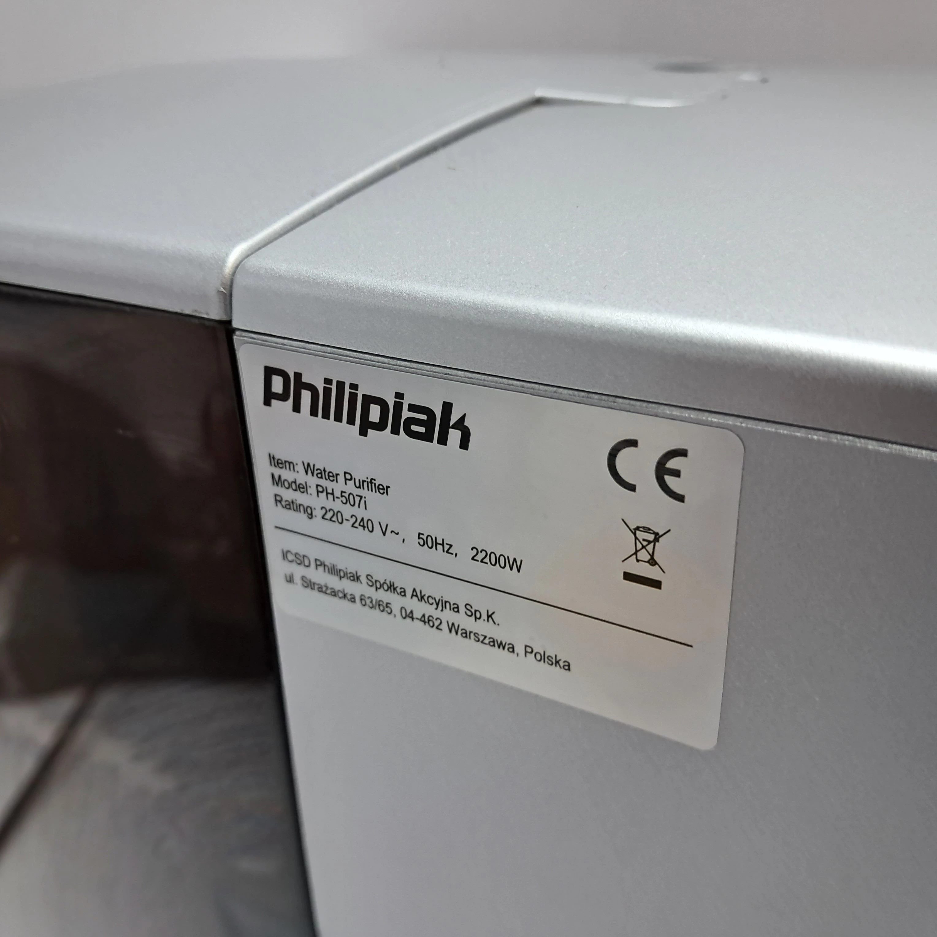 oczyszczacz-wody-philipak-ph-507i-model-ph-507i