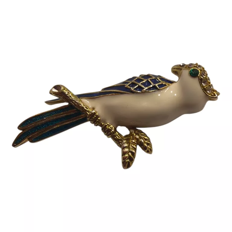 vintage-broszka-porzypinka-papuga-ptak-zdobiona-jana-pawla-ii-32-klodzko-for-cash