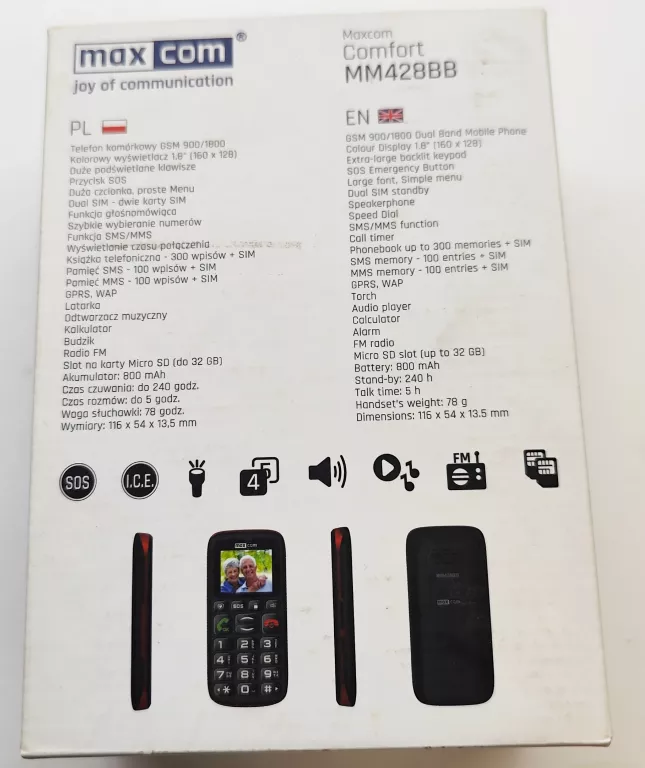 telefon-maxcom-mm428bb-pudelko-ladowarka-ean-gtin-5908235972855