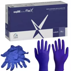 RĘKAWICZKI NITRYLOWE EASYCARE NITRILE FLEX KOBALTOWE ZARYS ROZ.[XL] 100 SZ