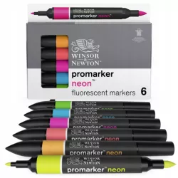 ZESTAW 6 PROMARKERÓW NEON TONES WINSOR & NEWTON W&N
