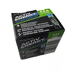 BATERIE ALKALICZNE ACTIV ENERGY SUPER ALKALINE AAA (LR03)  20 SZTUK
