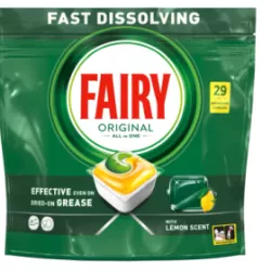 KAPSUŁKI DO ZMYWARKI FAIRY ORIGINAL CYTRYNA ALL IN ONE 29 SZT