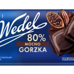 CZEKOLADA MOCNO GORZKA 80 % WEDEL 80G