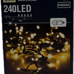 LAMPKI CHOINKOWE DEKRA KEUR NA ZEWNĄTRZ WEWNĄTRZ 20M 240 LED ŚWIĘTA
