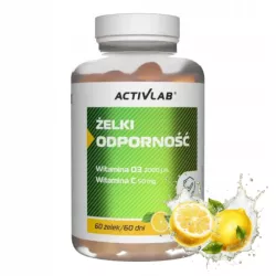 ŻELKI ODPORNOŚĆ 60 ŻELEK CYTRYNA WITAMINA C I D3 UKŁAD ODPORNOŚCIOWY 07/27
