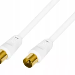 KABEL COAXIAL BLYSS GOLD BIAŁY 5 M