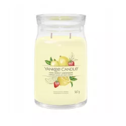 ŚWIECA ZAPACHOWA YANKEE CANDLE SIGNATURE DUŻA ICED BERRY LEMONADE 2 KNOTY