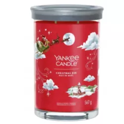 ŚWIĄTECZNA ŚWIECA YANKEE CANDLE CHRISTMAS EVE TUMBLER Z 2 KNOTAMI 567G
