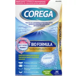 COREGA TABLETKI DO CODZIENNEGO CZYSZCZENIA PROTEZ ZĘBOWYCH 30 TABLETEK
