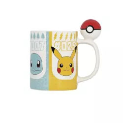 POKEMON - KUBEK Z UCHWYTEM 3D - POKÉBALL - 460 ML