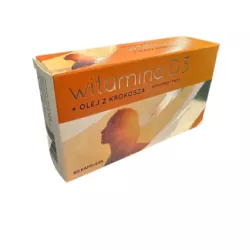 SUPL.DIETY WORLDPHARM WITAMINA D3 + OLEJ Z KROKOSZA 60KAPS.