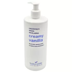 ŁAGODZĄCA WODA MICELARNA CREAMY VANILLA 500ML NATURALME SIMPLE