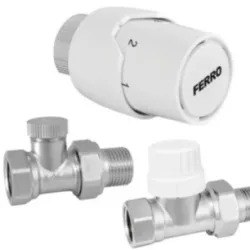 FERRO KOMPLET TERMOSTATYCZNY PROSTY 1/2"