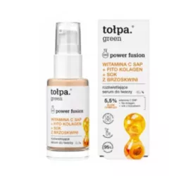 SERUM ROZŚWIETLAJĄCE TOŁPA GREEN POWER FUSION WITAMINA C SAP KOLAGEN 30ML