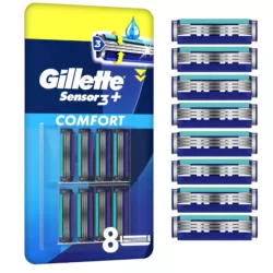 WKŁADY GILLETTE SENSOR3 COMFORT 8 SZT. OSTRZA DO MASZYNKI