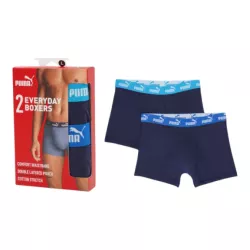 PUMA BOKSERKI MĘSKIE MAJTKI PUMA ELEMENTS MEN BASIC BOXERS 2P XL NIEB