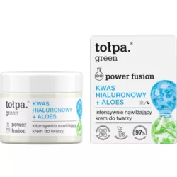 TOŁPA, GREEN, POWER FUSION, KWAS HIALURONOWY+ALOES, NAWILŻAJĄCY KREM, 50ML