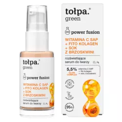 SERUM TOŁPA GREEN POWER FUSION WITAMINA C SAP FITO KOLAGEN SOK Z BRZOSKWIN