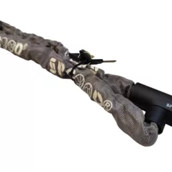 SPGOOD ZAPIĘCIE ROWEROWE ŁAŃCUCHOWE Z 3 KLUCZAMI 90CM