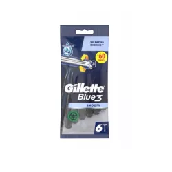 GILLETTE BLUE 3 SMOOTH MASZYNKA DO GOLENIA 6SZT.