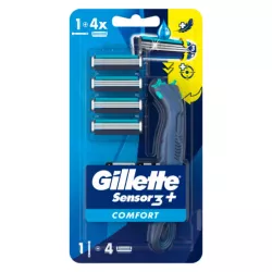 MASZYNKA DO GOLENIA GILLETTE SENSOR3 COMFORT Z 4 WKŁADAMI