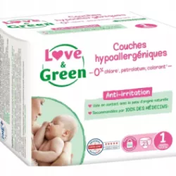 PIELUSZKI LOVE&GREEN ECO ROZMIAR 1 23 SZT, 2-5KG