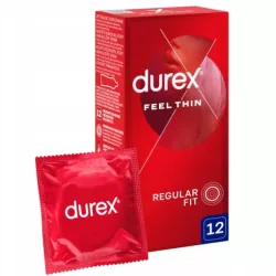 DUREX FEEL THIN CLASSIC ULTRA CIENKIE PREZERWATYWY 12 SZTUK DOPASOWANE