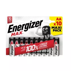 10X BATERIA ALKALICZNA ENERGIZER MAX BATERIE ALKALICZNE AA LR6 ECO